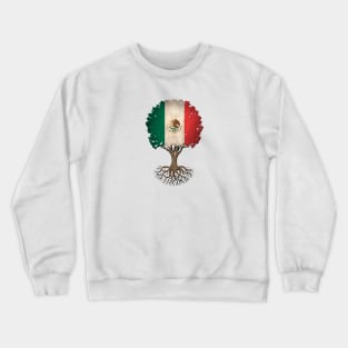 Tree of Life with Mexican Flag Crewneck Sweatshirt